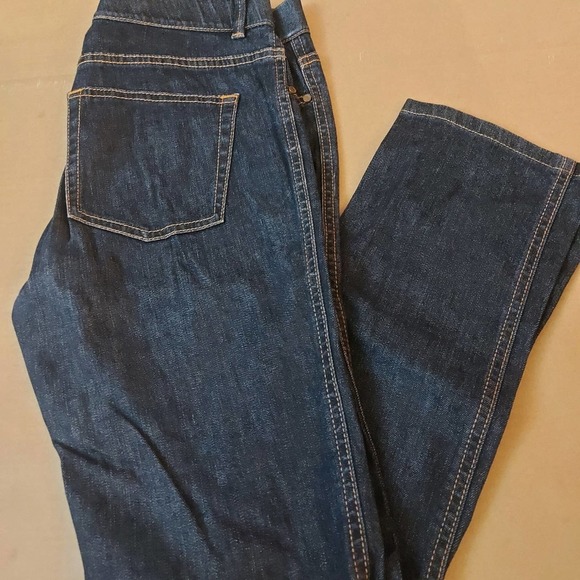 Elie Tahari Dark Wash Denim Jeans Classic Preppy Minimalist Normcore No Size Tag - Picture 1 of 13